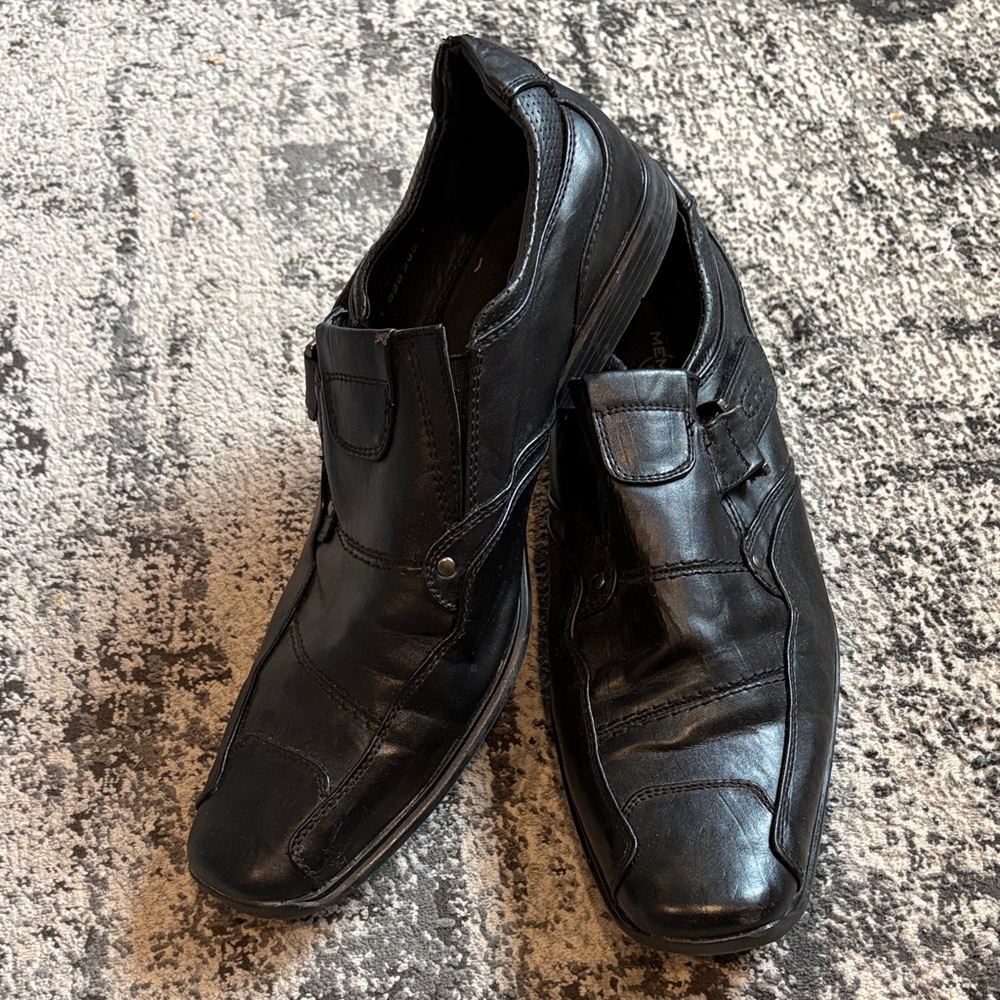 Memphis one Men's Black Leather Shoes
